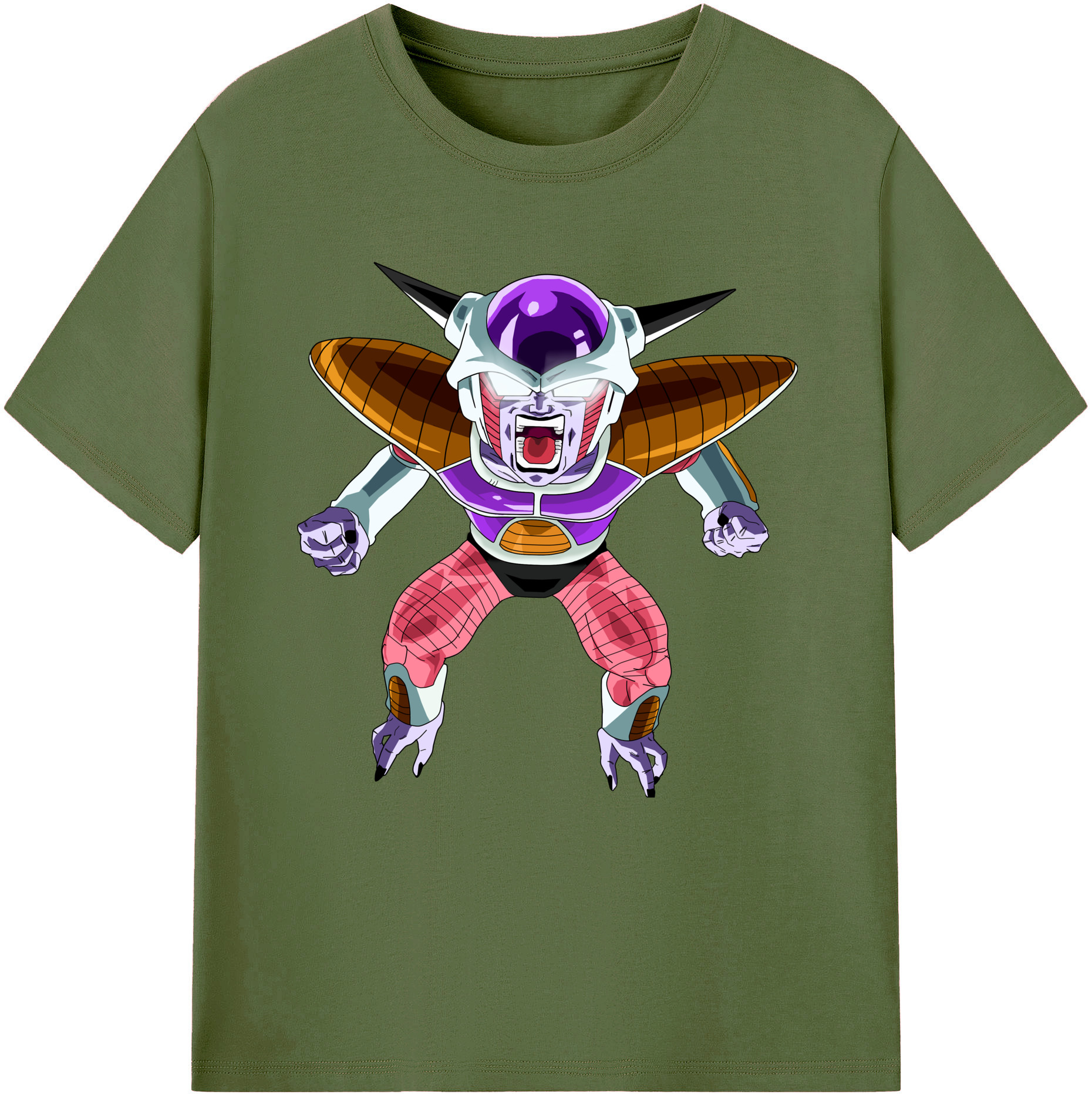 （画像用） ドラゴンボール フリーザ DRAGON BALL Frieza 綿100％半袖Tシャツ（フロントプリント）